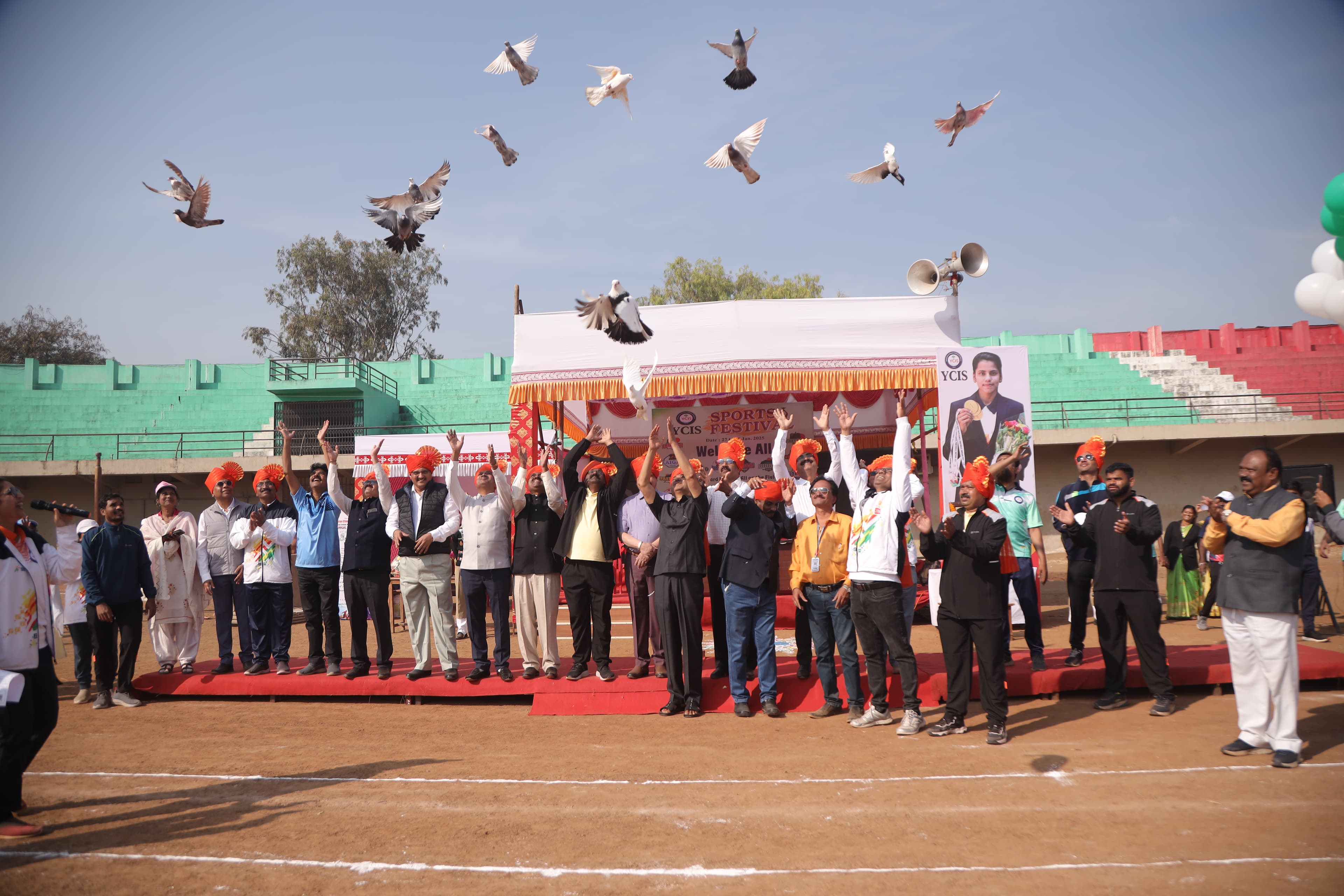 Sports Highlights - Students and athletes on field